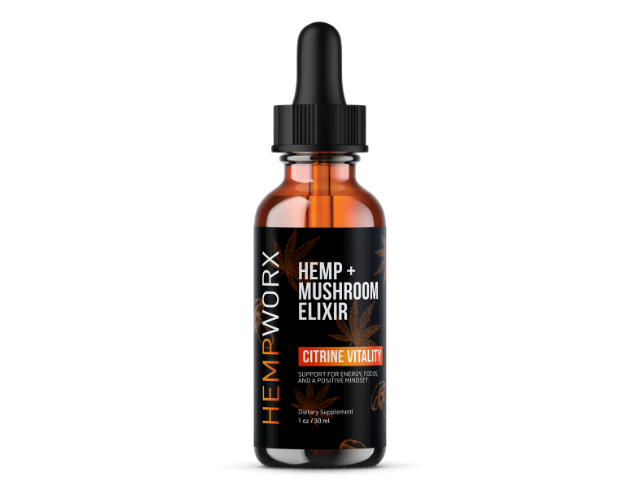 Hempworx Hemp Mushroom Elixir Citrine Vitality Oil