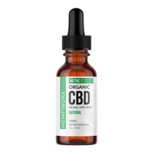 HempWorx 750 CBD Oil – Broad Spectrum Organic Natural