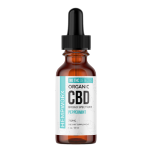 HempWorx 750 CBD Oil – Broad Spectrum Organic Peppermint