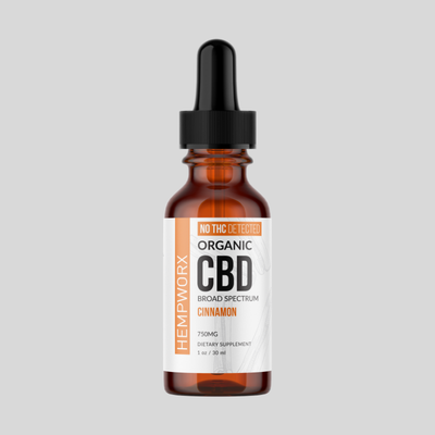 HempWorx Organic Broad-Spectrum 750 CBD Oil – Cinnamon