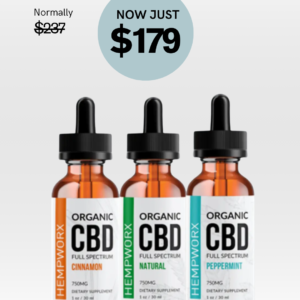 HempWorx 750 CBD Oil 3 Pack